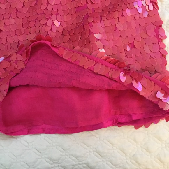Tracy Reese Pink Sequin Dress Cocktail Sheath 2 - Picture 4 of 6
